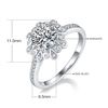 Image 3 : 1CT GRA CERTIFIED MOISSANITE 925 SILVER 18K GOLD