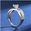 Image 2 : 1CT GRA CERTIFIED MOISSANITE 925 SILVER 18K GOLD