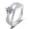 Image 3 : 1CT GRA CERTIFIED MOISSANITE 925 SILVER 18K GOLD