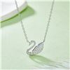 Image 2 : SWAN 925 SILVER 18K WHITE GOLDPLATED MOISSANITE