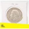 Image 2 : 1919 SILVER BRITISH 1/2 CROWN  1919 COIN