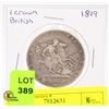 RARE 1819 BRITISH CROWN SILVER COIN
