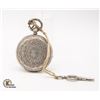 Image 1 : FINE SILVER BAUME POCKET WATCH WITH KEY
