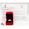 Image 2 : STAMPED 925 RING WITH 2.53 CT MOISSANITE VVS D