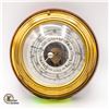 BRASS / WOOD WALLMOUNTED BAROMETER