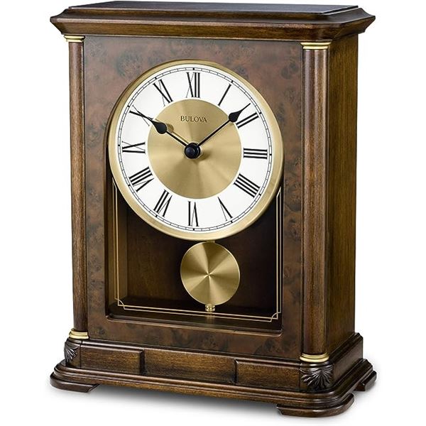 NEW BULOVA VANDERBILT MANTEL CLOCK