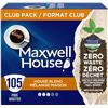 NEW CASE OF 105 MAXWELL HOUSE KEURIG COFFEE PODS
