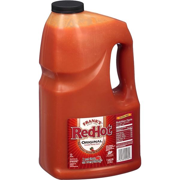 NEW 3.78L BOTTLE OF FRANK'S REDHOT ORIGINAL SAUCE