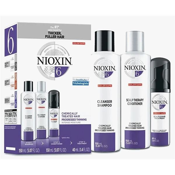 NEW NIOXIN 6 SYSTEM 3 STEP KIT FOR