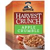 Image 1 : NEW CASE OF 8 QUAKER HARVEST CRUNCH APPLE CRUMBLE