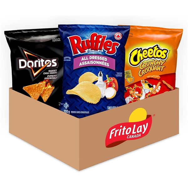 NEW CASE OF FRITO LAY FAMILY FUN VARIETY CHIPS MIX