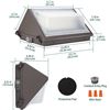 Image 3 : NEW KADISION 100W PHOTOCELL LED WALL PACK LIGHT