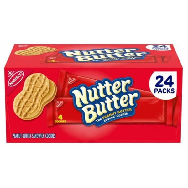 NEW CASE OF NUTTER BUTTER PEANUT BUTTER COOKIES