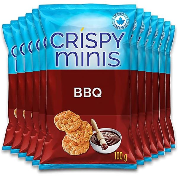 NEW CASE OF 12 CRISPY MINIS BROWN RICE CHIPS
