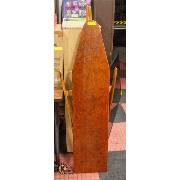 VINTAGE WOODEN IRONING BOARD