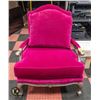 OVERSIZED PINK HIGH BACK LOUNGE CHAIR