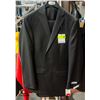 NEW CALVIN KLEIN BLACK SUIT 100% WOOL, SLIM FIT
