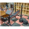 Image 1 : CAP STRENGTH WEIGHT BENCH & WEIGHTS 20LB X 4 &