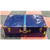 Image 1 : VINTAGE BLUE METAL TRUNK