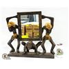 Image 1 : VINTAGE TRIBAL HANDCARVED MIRRORED DISPLAY