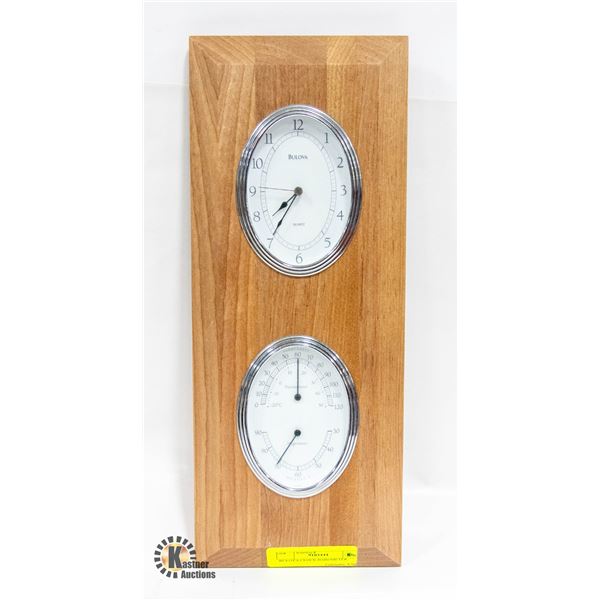 BULOVA CLOCK/BAROMETER