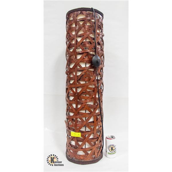 SHOW HOME LARGE WICKER FLOOR LAMP