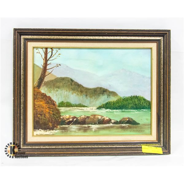 FRAMED OIL PAINTING