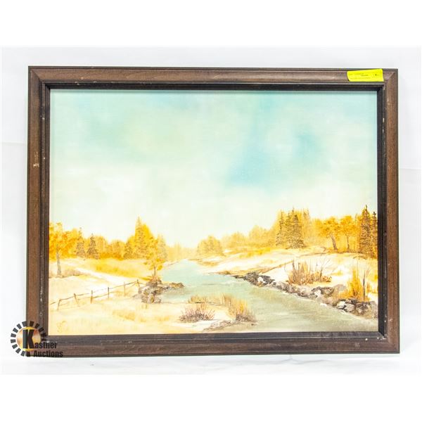 FRAMED OIL PAINTING