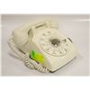 Image 1 : WHITE ROTARY VINTAGE TELEPHONE