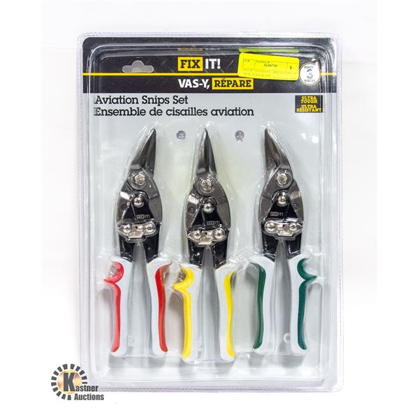 FIX IT AVIATION 3-PIECE SNIPS SET NEW IN PACKAGE
