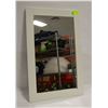 Image 1 : WHITE FRAME MIRROR, 28" X 18"