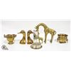 Image 1 : BRASS GIRAFFE AND BABY, DUCK BOOKENDS AND MORE
