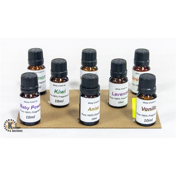 NEW 8 BOTTLES 10 ML FRAGRANCE OILS