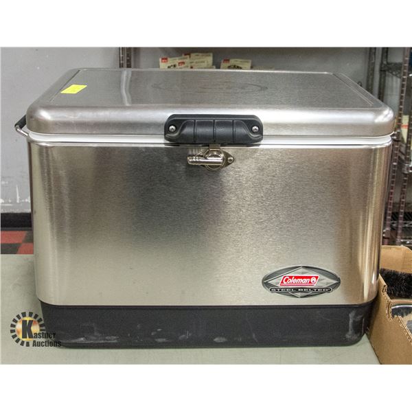 COLEMON STAINLESS STEEL COOLER 22"X15"X16"