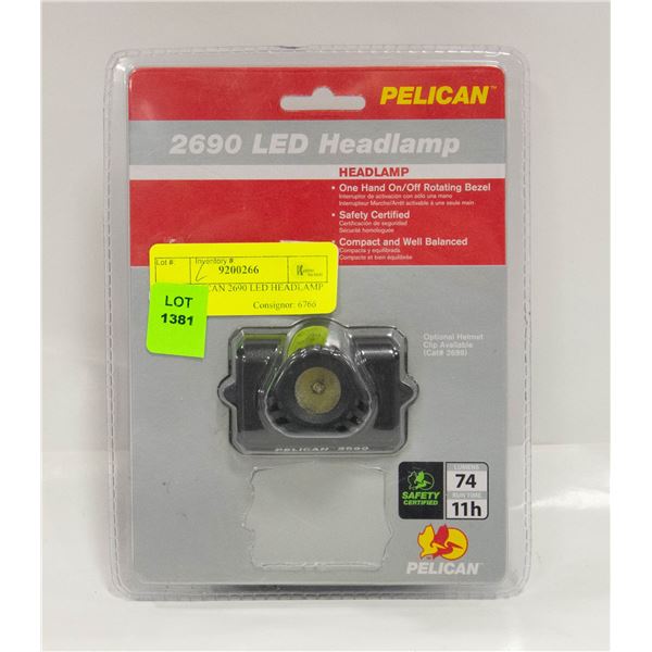 NEW PELICAN 2690 LED HEADLAMP