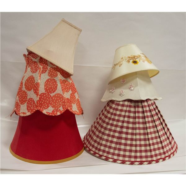GROUP OF 6 LAMP SHADES