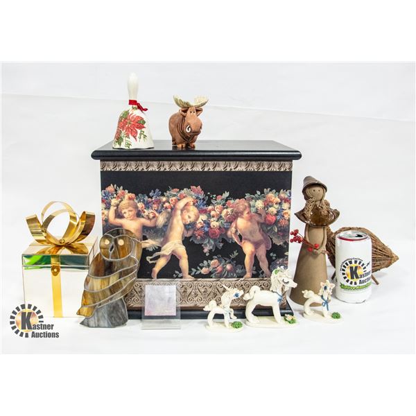 HOUSEHOLD DECOR HEAVY WOODEN STORAGE BOX