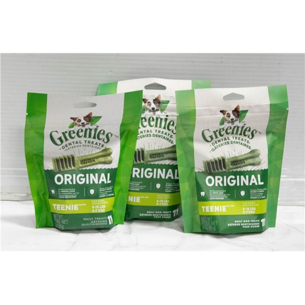 THREE PACK GREENIES TEENIE, 11CT/PACKAGE