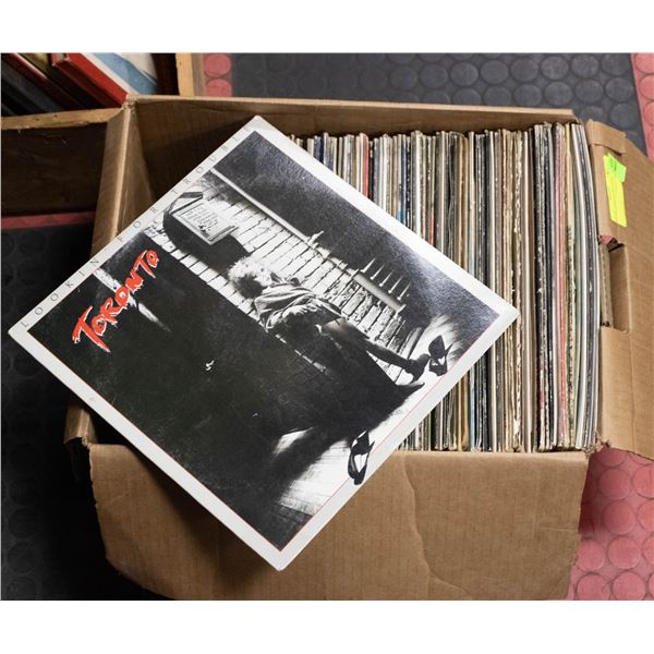 BOX OF ASSORTED RECORDS