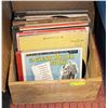 Image 1 : RECORDS CASE OF VINTAGE 78 & LP'S IN WOOD CRATE