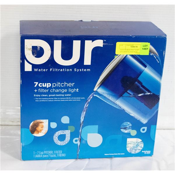 NEW IN BOX PUR 7 CUP PITCHER/FILTER PLUS