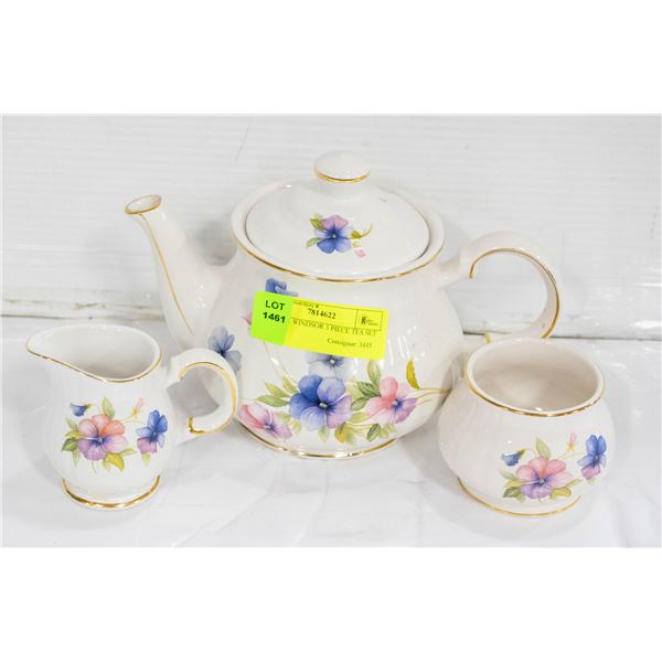 SADLER WINDSOR 3 PIECE TEA SET