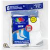 Image 1 : WHITE CREW SOCKS 6-12 SIZE 6-PACK