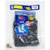 Image 1 : BLACK CREW SOCKS 12-16 SIZE 6-PACK