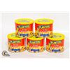 5 CANS OF PLANTERS CASHEW NUTS 225 G CANS