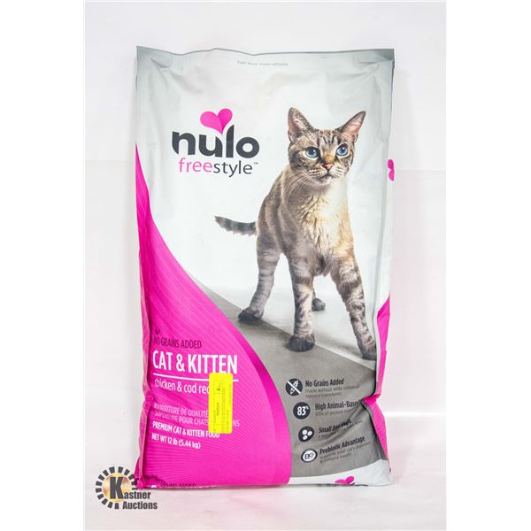 NULO CAT & KITTEN DRY FOOD 12LBS BB3/9/2024