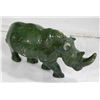 STONE RHINOCEROUS FIGURINE, HANDCARVED