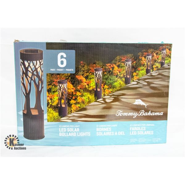 TOMMY BAHAMA SOLAR LED PATHWAY BOLLARD LIGHT, 6-PA