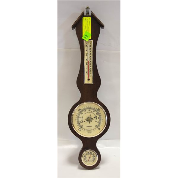 VINTAGE SPRINGFIELD BAROMETER / THERMOMETER