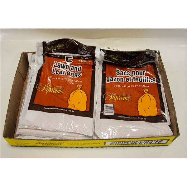 FLAT OF PACKS OF LAWN & LEAF BAGS 30"X48" 45 BAG